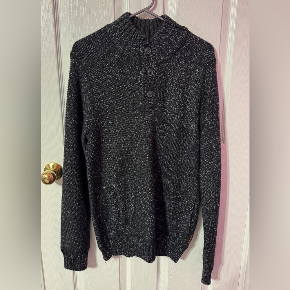 Roots Charcoal Knit Sweater